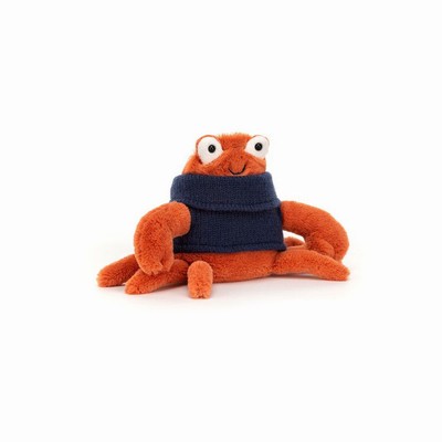 Jellycat Cozy Crew Crab USA | 04196ZEXO